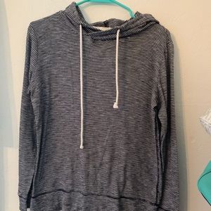 Navy Stripe J. Crew Lightweight Hoodie